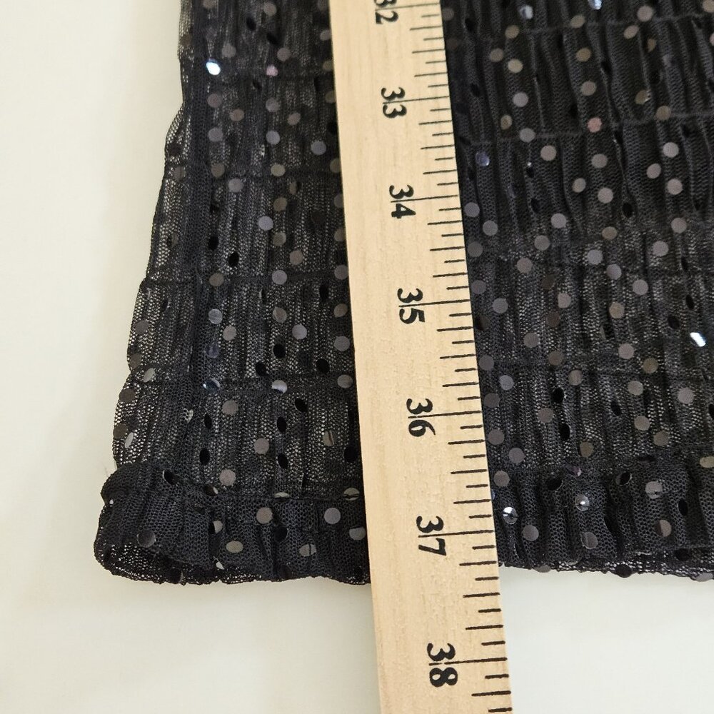 Elegant Black Sequin Mini Dress - Picture 7 of 16